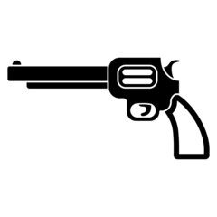 Revolver, gun icons vector.