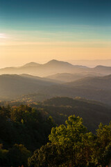 sunrise in the mountains - Located in Chiang Mai Province, Doi Inthanon is the highest mountain in Thailand