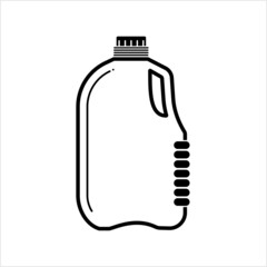 Gallon Of Milk Icon, Big Plastic Bottle