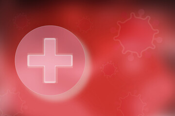 Obraz premium 2d illustration medical health care symbols futuristic background 