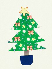christmas tree card