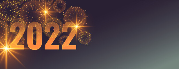 Fototapeta 2022 new year party firework wishes banner design obraz