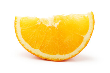 orange slice isolated on white background