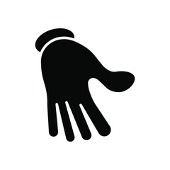 Cartoon hands gesture. Traditional cartoon white glove. Vector clip art illustration.Isolated on a blank background which can be edited and changed colors.