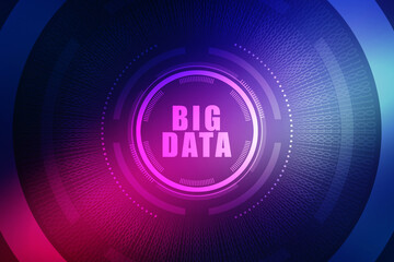 2d illustration abstract Big data 

