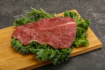 Raw beef steak for grill