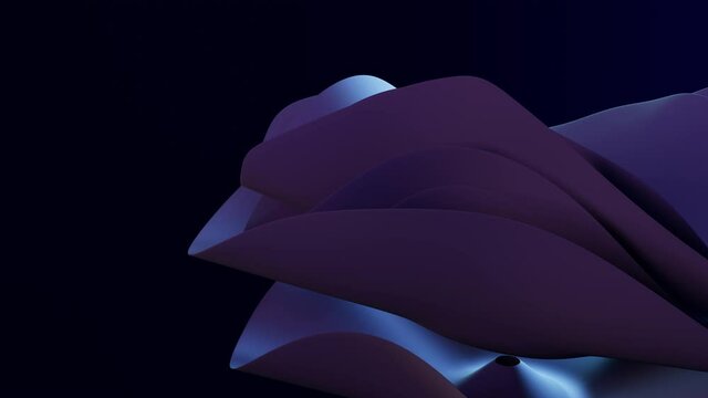 Abstract blue waves in windows 11 style