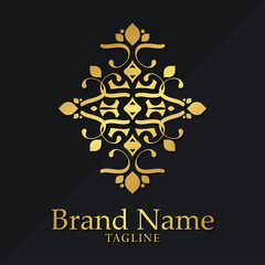 Logo template flourishes calligraphy elegant ornament lines.