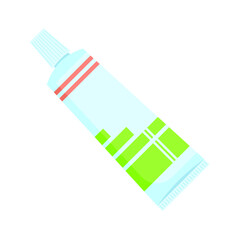 Abstract Flat Cartoon Vector Tube Of Ointment Design Style Element Medicine Isolated Protection Concept Healthcare Medical Disease