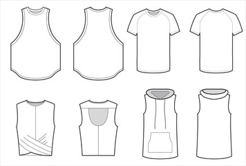 Activewear top, tank top, t-shirt for men's and women's