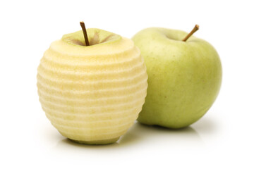 Green Apple on white background