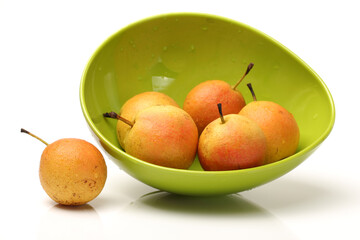 nanguo pear on white background