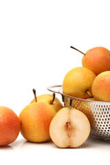 nanguo pear on white background