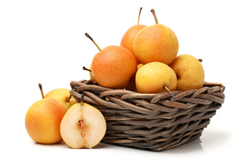 nanguo pear on white background