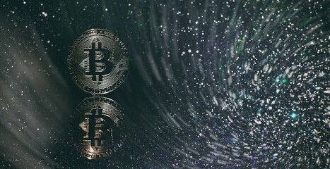 indicators including volume analysis for professional technical analysis on the monitor of a...