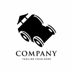 Auto icon. Car icon. Car toy. Car service. Toy shop. Retro car. Pictogram auto. Logo template. Children's toy. Vehicle silhouette. Automobile sign. Motor vehicle icon. Motorcar. Automobile pictogram. 