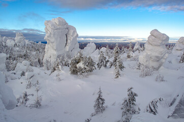Каменный город на горе Качканар