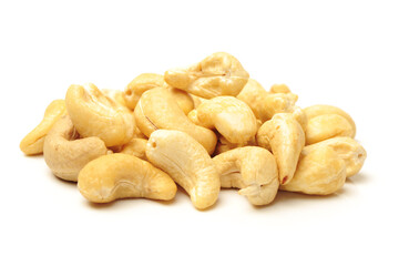 Cashew on white background 