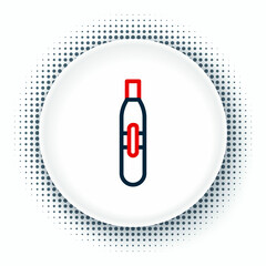 Line Electronic cigarette icon isolated on white background. Vape smoking tool. Vaporizer Device. Colorful outline concept. Vector