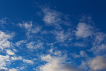 Obraz premium blue sky with white clouds, background