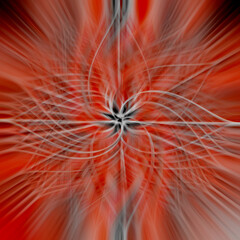 A 3D rendering of an abstract bright colorful spiral background