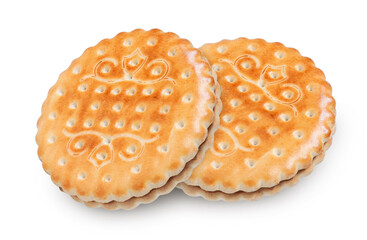 Cookies on isolated white background