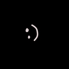 Obraz premium Smile icon black background smile