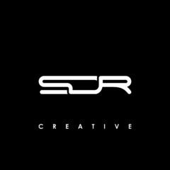 SDR Letter Initial Logo Design Template Vector Illustration