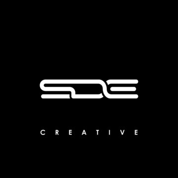 SDE Letter Initial Logo Design Template Vector Illustration