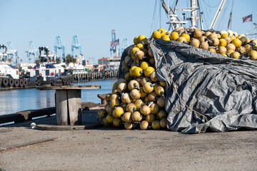Large commercial fishing net