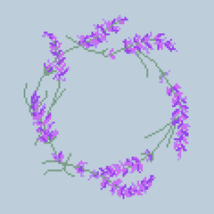 embroidery lavender frame