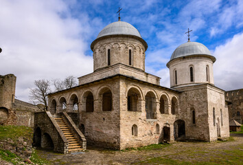 Church of the Assumption of the Blessed Virgin Mary. Ivangorod fortress. History of Russia.