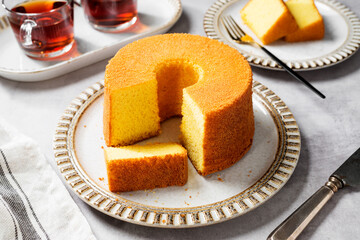 Soft and fluffy original Chiffon Cake.