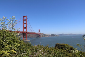 Amazing walk at the Golden Gate Bridge in San Francisco, United States of America. What a wonderful place in the Bay Area. Epic sunset and an amazing scenery. One of the most famous place in the world