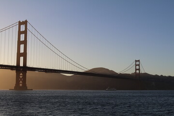 Amazing walk at the Golden Gate Bridge in San Francisco, United States of America. What a wonderful place in the Bay Area. Epic sunset and an amazing scenery. One of the most famous place in the world