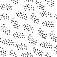Seamless pattern. Casual circle dot texture. Stylish doodle