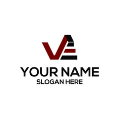 VE LETTER business logo design