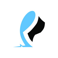 Sports running shoe symbol on white backdrop. Design element