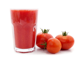 Tomato red juice.