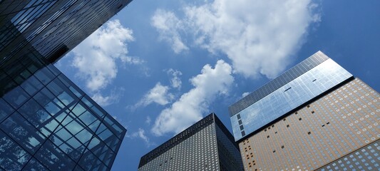 office building with sky