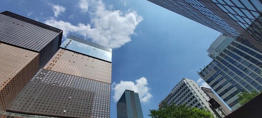office building with sky