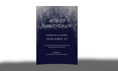 Happy holiday greeting banner and card template.
Christmas night party poster flyer social media post template design.
template for Christmas cards, flyers, invitations.