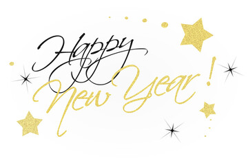 2022 - happy new year 2022 gold text