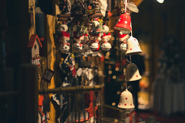 Naklejka premium Christmas fair in Italy