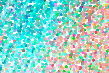 Bright contrast red orange and light blue dotted wallpaper