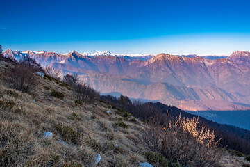 Panorama from the alpine peak