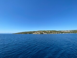 Fototapeta premium Sumartin Insel Brac Dalmatien Kroatien - Fähre nach Makarska - Festland