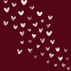 Fototapeta na wymiar Valentine's Day. Hearts background. Red background