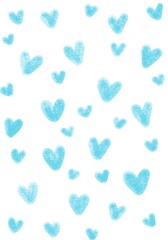 Watercolor background Hearts. Pastel repeating hearts, Valentine's Day pattern