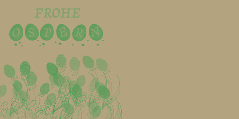 Happy Easter background card template wishes